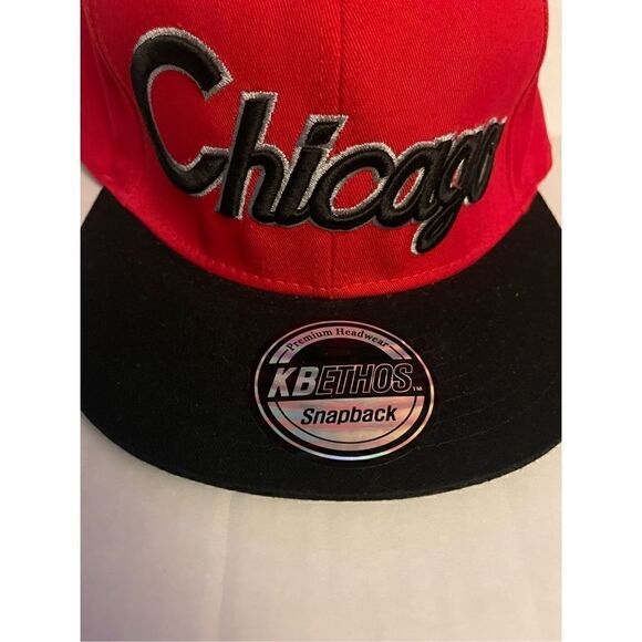 CHICAGO KBETHOS RED Adjustable SnapBack Hat - Picture 2 of 5